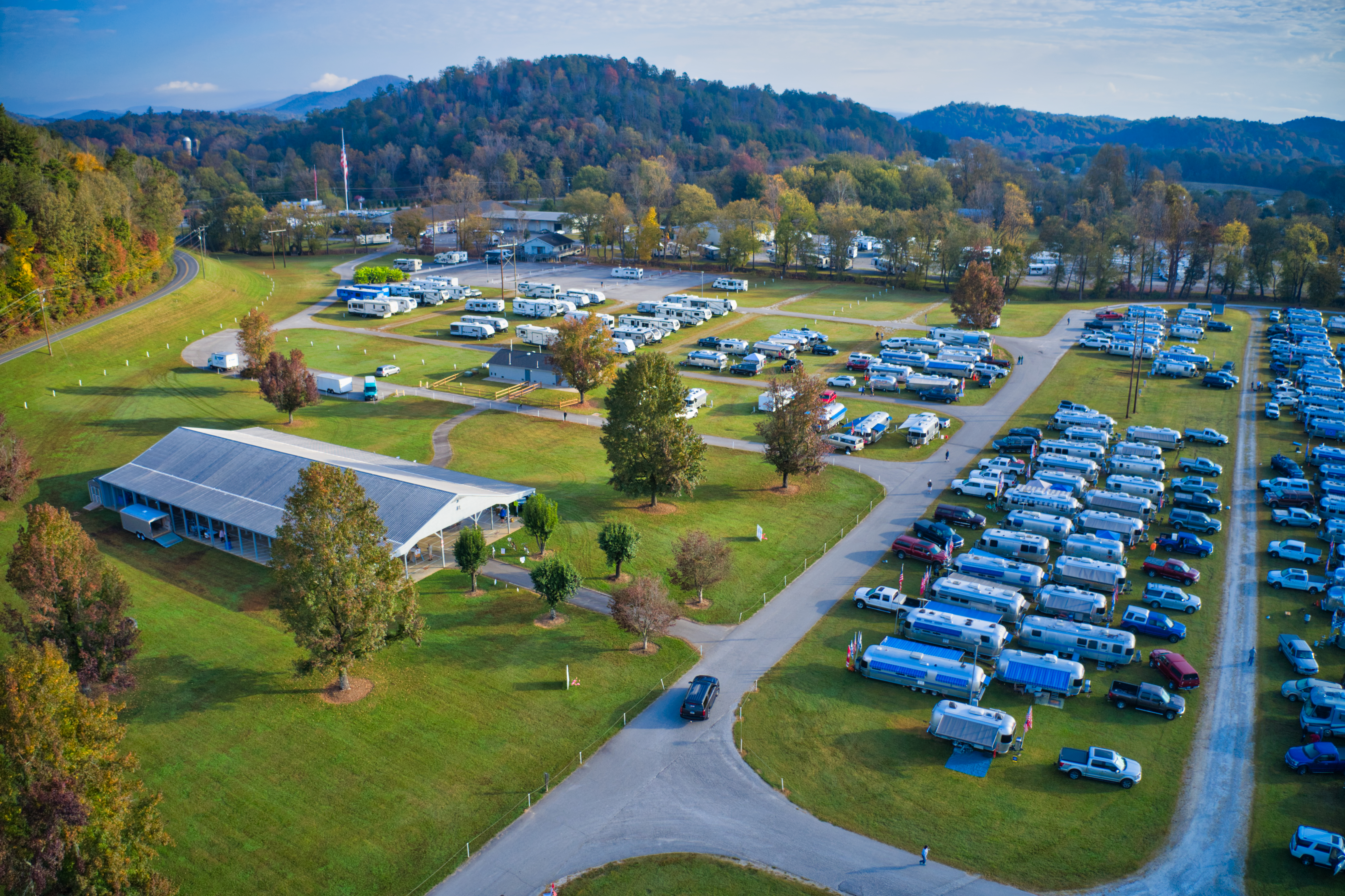 Airstream Rally and Pavilion. 